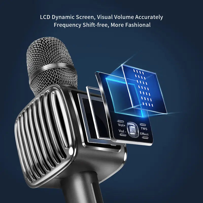 TOSING G6 PRO Karaoke Machine for Adults/Kids Singing Microphone,Lcd 2.4G Wireless Recording 20W Louder Link to Tv/Pc/Car/Bluetooth Speaker PA Karaoke Set System Audio Portable Stereo Noise