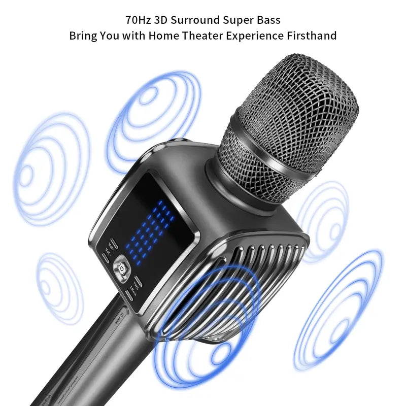 TOSING G6 PRO Karaoke Machine for Adults/Kids Singing Microphone,Lcd 2.4G Wireless Recording 20W Louder Link to Tv/Pc/Car/Bluetooth Speaker PA Karaoke Set System Audio Portable Stereo Noise