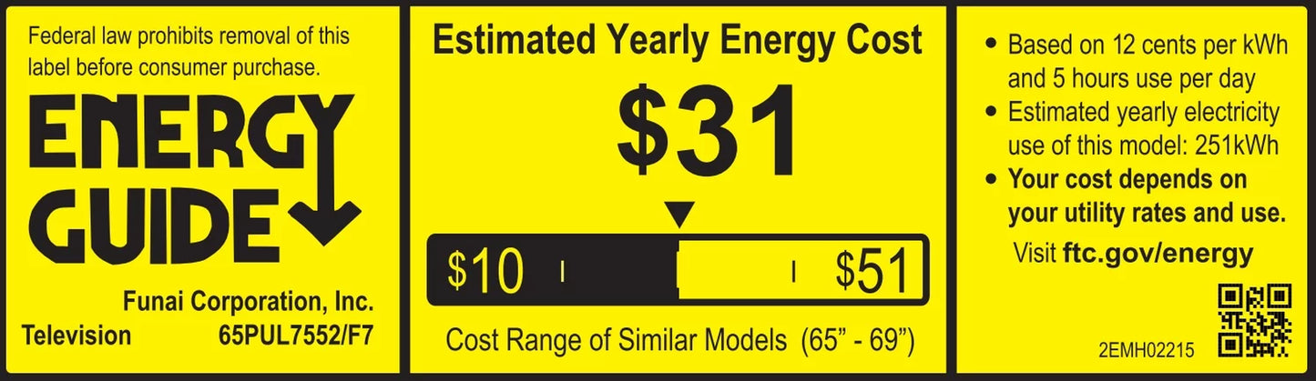 65" Class 4K Ultra HD (2160P) Google Smart LED Television (65PUL7552/F7) (New)