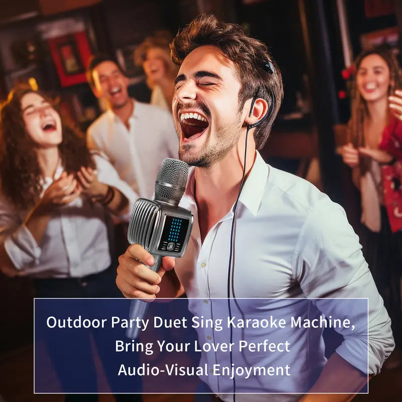 TOSING G6 PRO Karaoke Machine for Adults/Kids Singing Microphone,Lcd 2.4G Wireless Recording 20W Louder Link to Tv/Pc/Car/Bluetooth Speaker PA Karaoke Set System Audio Portable Stereo Noise