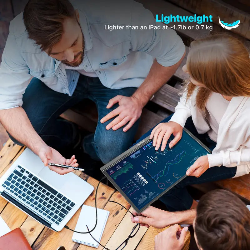 KYY Portable Monitor 15.6Inch 1080P FHD Laptop Monitor Screen