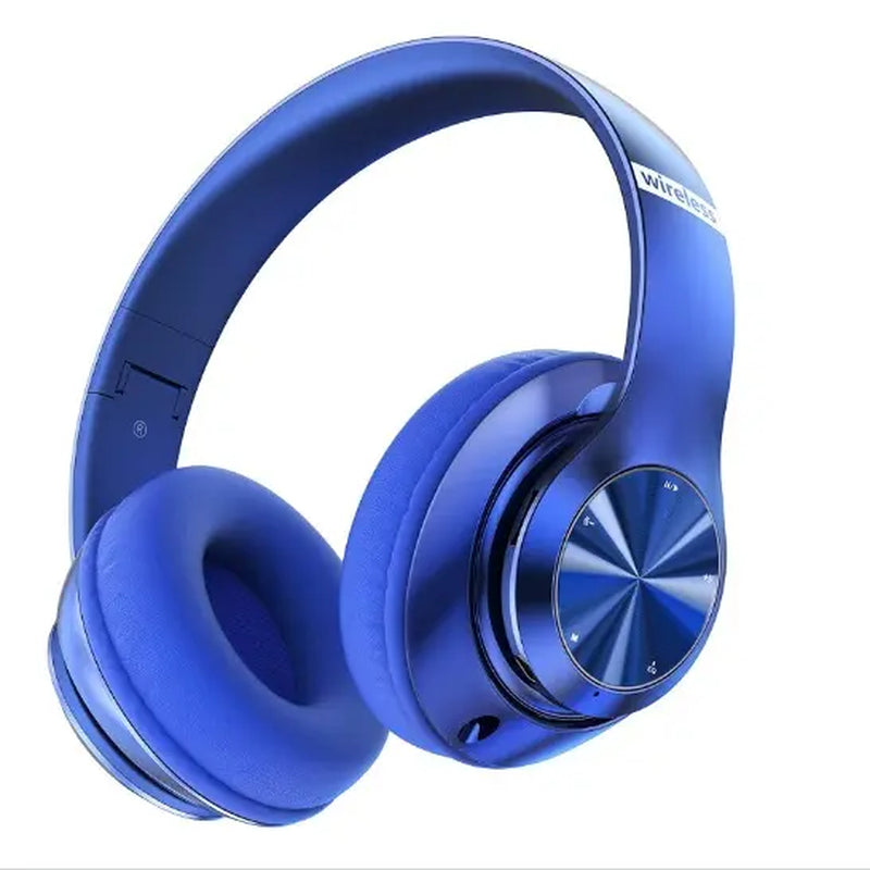 Wireless Bluetooth Headphones Over-Ear, 60H Playtime Foldable and Wired Stereo Headset Hifi Stereo Sound with 6 EQ Modes