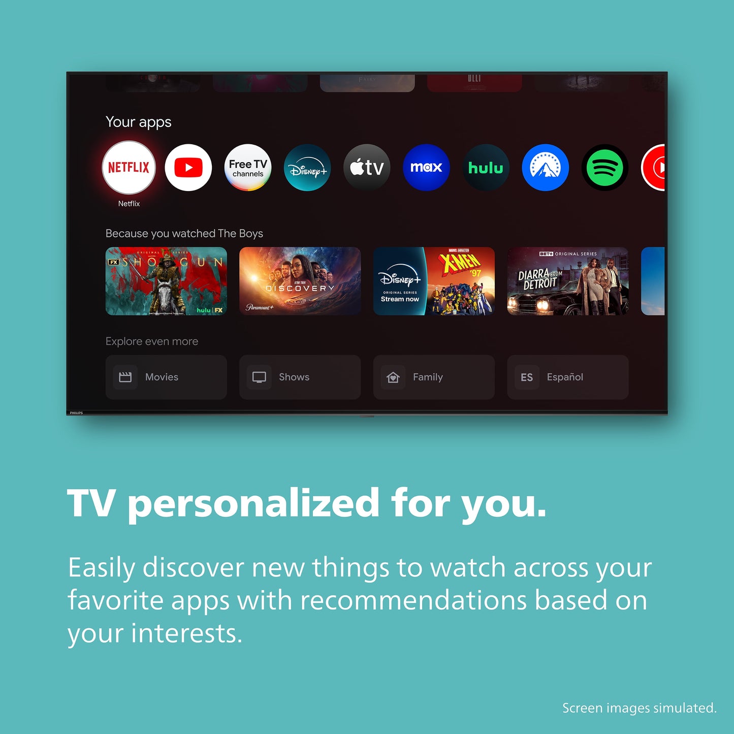 65" Class 4K Ultra HD (2160P) Google Smart LED Television (65PUL7552/F7) (New)