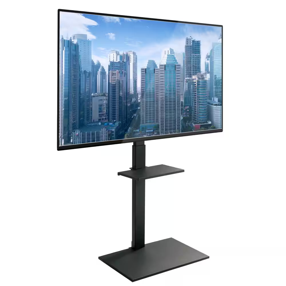 Height Adjustable TV Stand with Shelf for 23 In. and to 55 In.