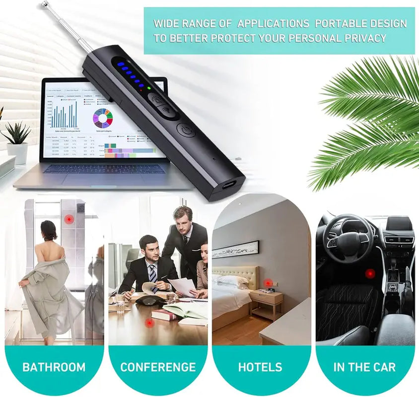 The Hidden Camera Detector (With Built-In RF and GPS Tracking Detection) for Hotel and Airbnb Safety)