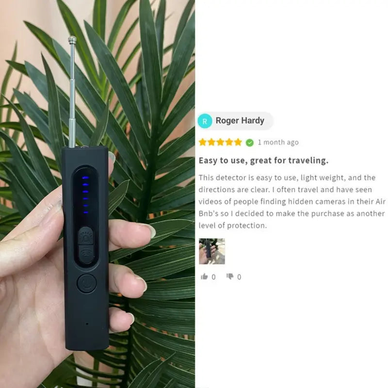The Hidden Camera Detector (With Built-In RF and GPS Tracking Detection) for Hotel and Airbnb Safety)