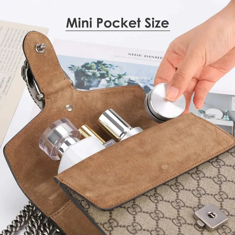 Mini Bone Conduction Speaker with Magnetic Stickers, Make Anything into Speaker Humbird Speaker Wireless Bass Sound for Travel, Silver Audio Bluetooth Compact Metal Plastic Stereo Birthday Device