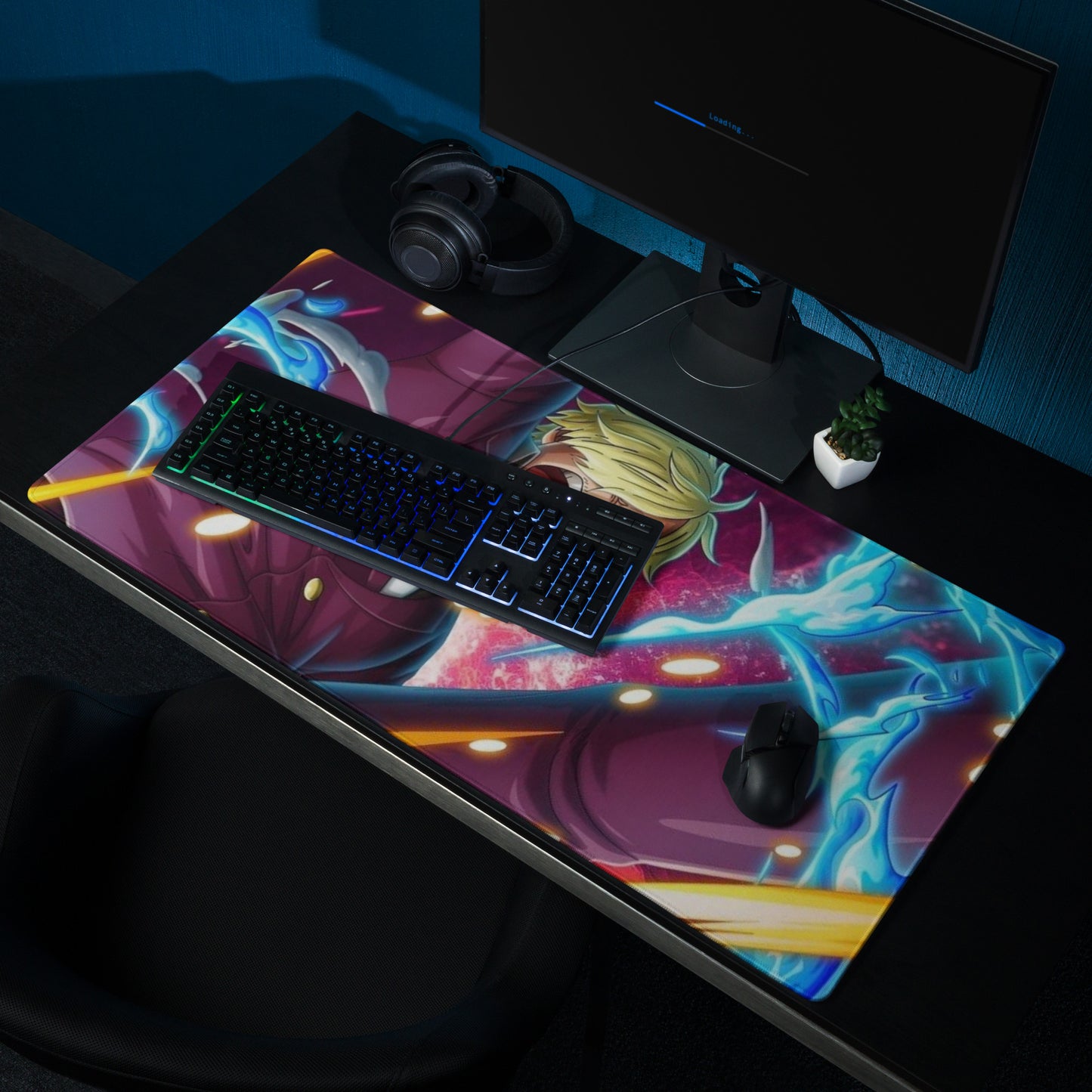 Gaming mouse pad Sanji art