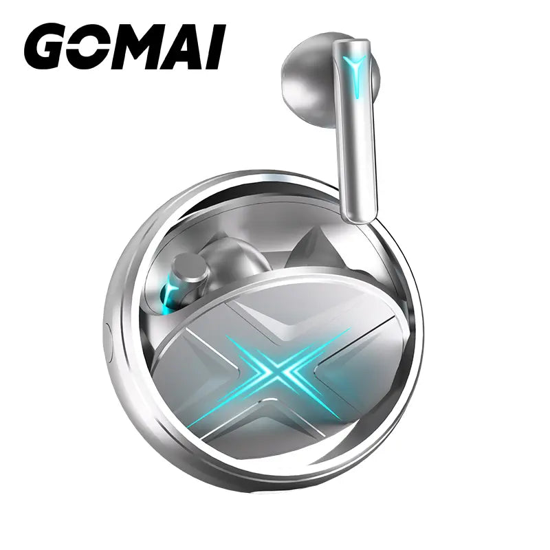 GOMAI Gaming Wireless Earbuds, Earphone, Bluetooth 5.3 In-Ear Game Earphones 45Ms Low Latency 6H Play Time Headphones, Gaming/Deep Bass Music Mode for Iphone and Android