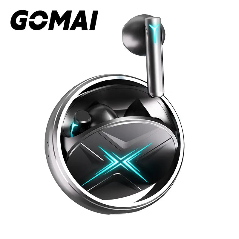 GOMAI Gaming Wireless Earbuds, Earphone, Bluetooth 5.3 In-Ear Game Earphones 45Ms Low Latency 6H Play Time Headphones, Gaming/Deep Bass Music Mode for Iphone and Android