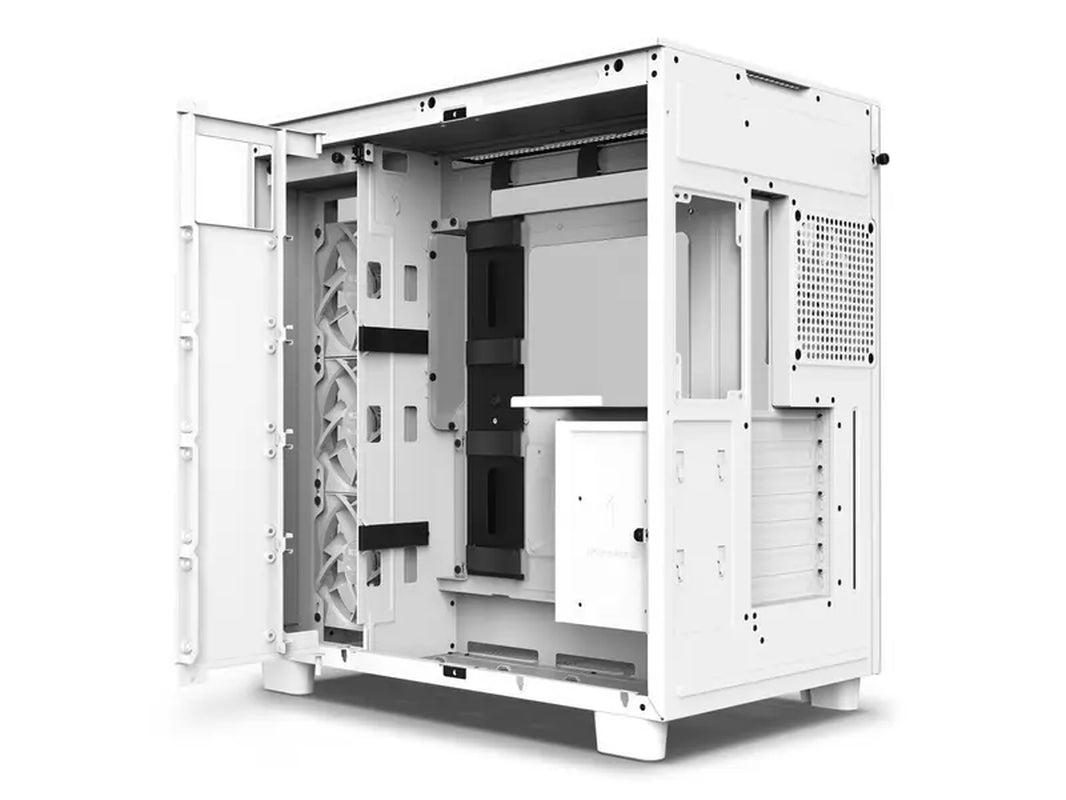 NZXT H9 Flow - All White - CM-H91FW-01 - Dual-Chamber Mid-Tower Airflow Case