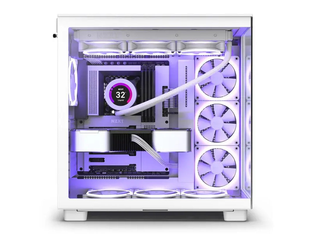 NZXT H9 Flow - All White - CM-H91FW-01 - Dual-Chamber Mid-Tower Airflow Case