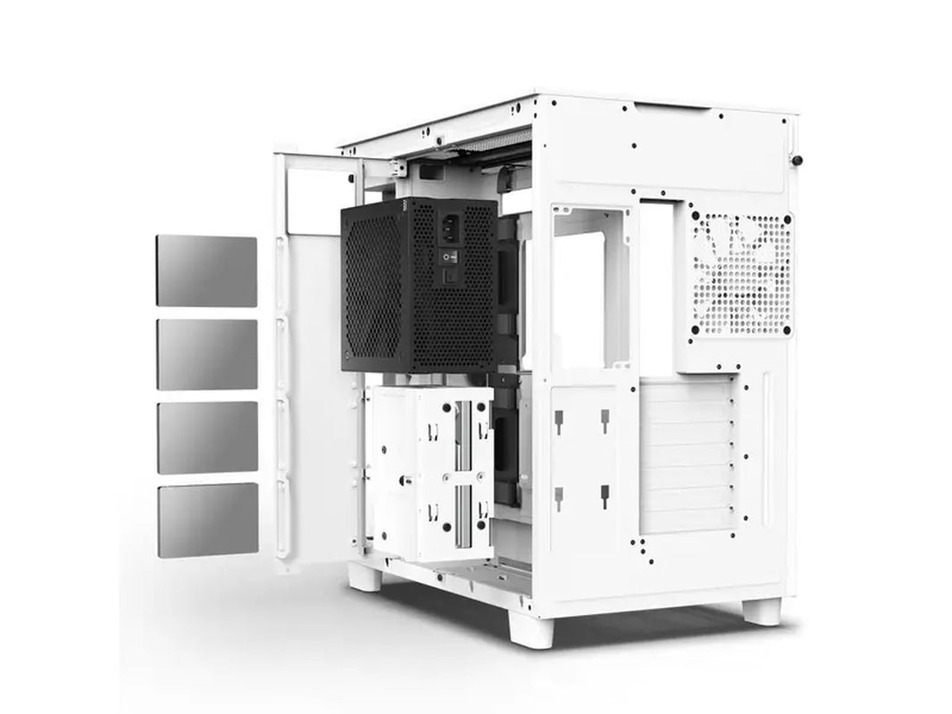 NZXT H9 Flow - All White - CM-H91FW-01 - Dual-Chamber Mid-Tower Airflow Case