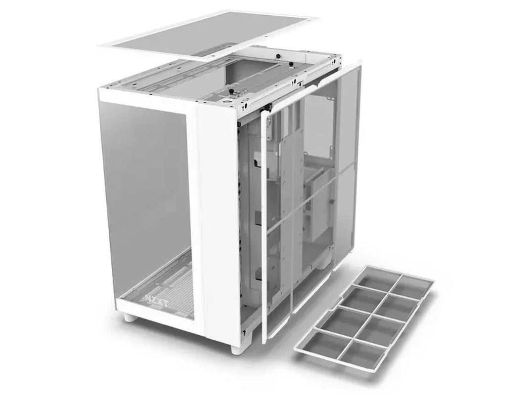 NZXT H9 Flow - All White - CM-H91FW-01 - Dual-Chamber Mid-Tower Airflow Case