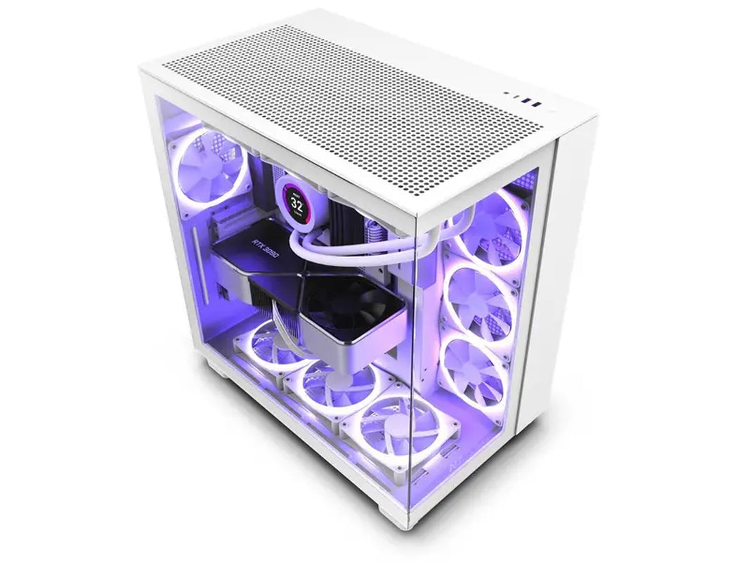 NZXT H9 Flow - All White - CM-H91FW-01 - Dual-Chamber Mid-Tower Airflow Case