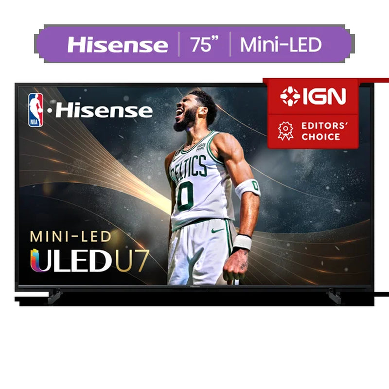 75" Class U7 Series Mini-Led ULED 4K UHD Google Smart TV (75U7K) - QLED, Native 144Hz, 1000-Nit, Dolby Vision IQ, Full Array Local Dimming, Game Mode Pro