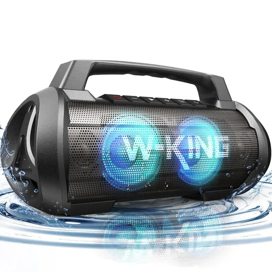 W-KING 70W Bluetooth Speaker Wireless Outdoor Speakers Bluetooth Loud Party Speaker Large Portable Waterproof Bluetooth Speakers with Subwoofer/Deep Bass/Dsp/Stereo Pairing/Eq/42H/Power Bank